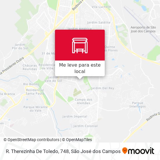 R. Therezinha De Toledo, 748 mapa