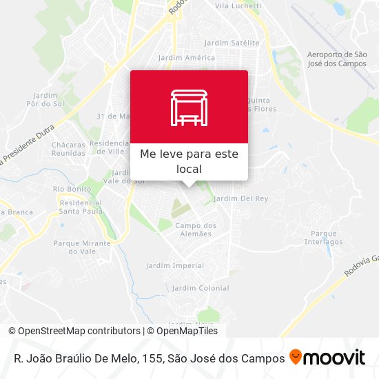 R. João Braúlio De Melo, 155 mapa