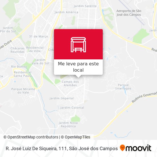 R. José Luiz De Siqueira, 111 mapa