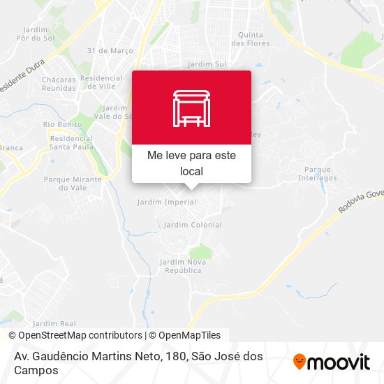 Av. Gaudêncio Martins Neto, 180 mapa
