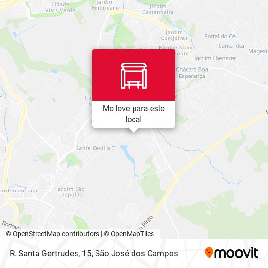 R. Santa Gertrudes, 15 mapa