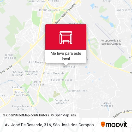 Av. José De Resende, 316 mapa