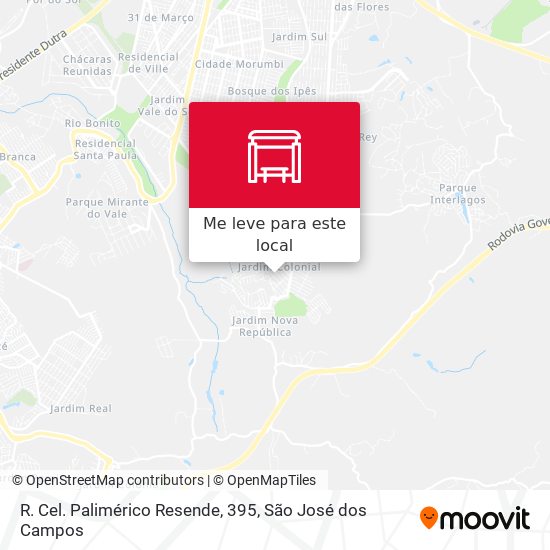 R. Cel. Palimérico Resende, 395 mapa