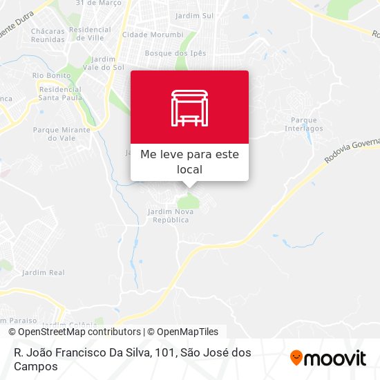 R. João Francisco Da Silva, 101 mapa