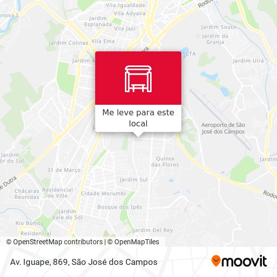 Av. Iguape, 869 mapa