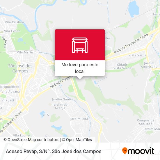 Acesso Revap, S/Nº mapa