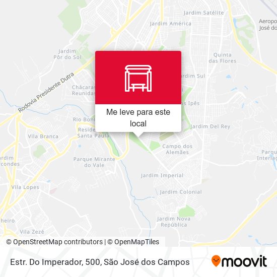 Estr. Do Imperador, 500 mapa