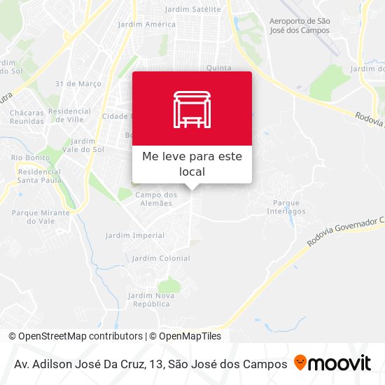 Av. Adilson José Da Cruz, 13 mapa