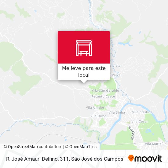 R. José Amauri Delfino, 311 mapa