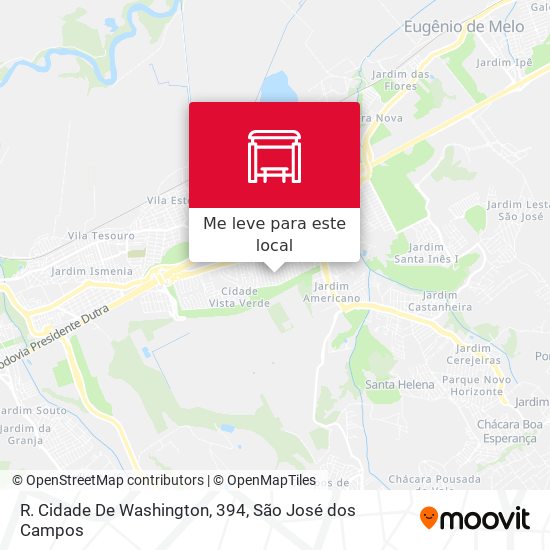 R. Cidade De Washington, 394 mapa