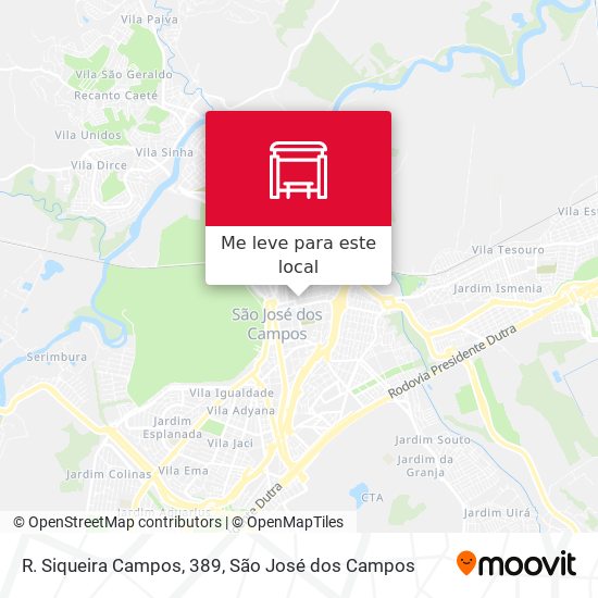 R. Siqueira Campos, 389 mapa