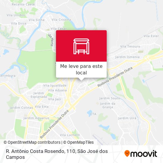 R. Antônio Costa Rosendo, 110 mapa