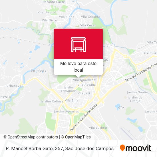 R. Manoel Borba Gato, 357 mapa