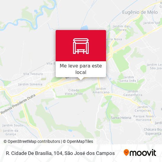 R. Cidade De Brasília, 104 mapa