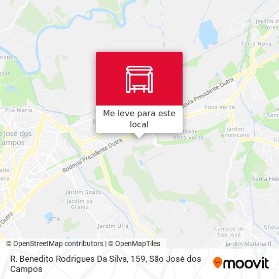 R. Benedito Rodrigues Da Silva, 159 mapa