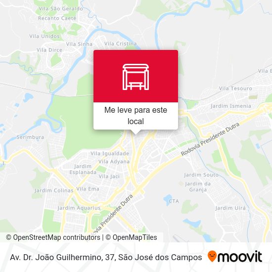 Av. Dr. João Guilhermino, 37 mapa