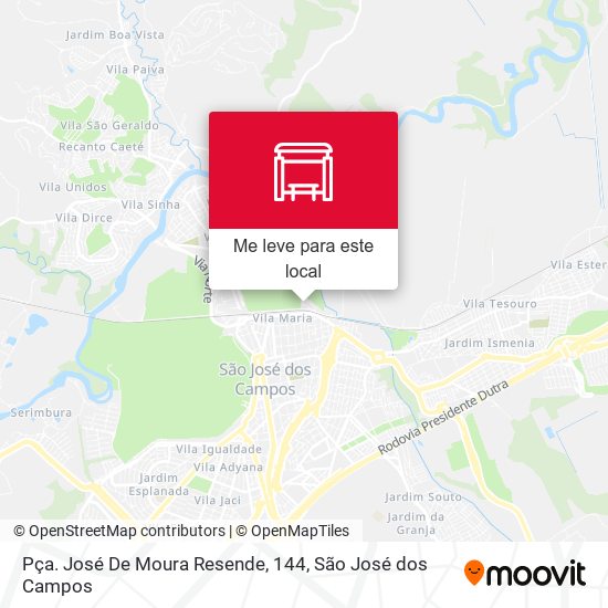 Pça. José De Moura Resende, 144 mapa