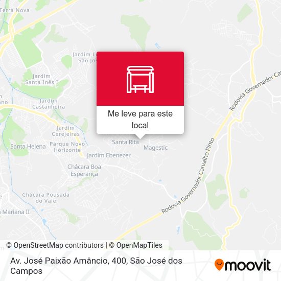 Av. José Paixão Amâncio, 400 mapa