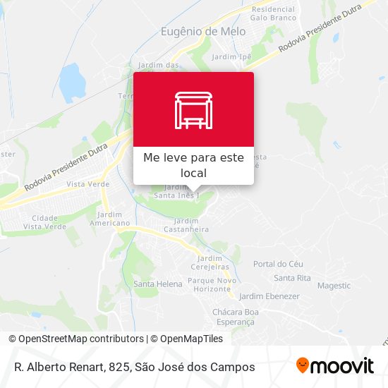 R. Alberto Renart, 825 mapa