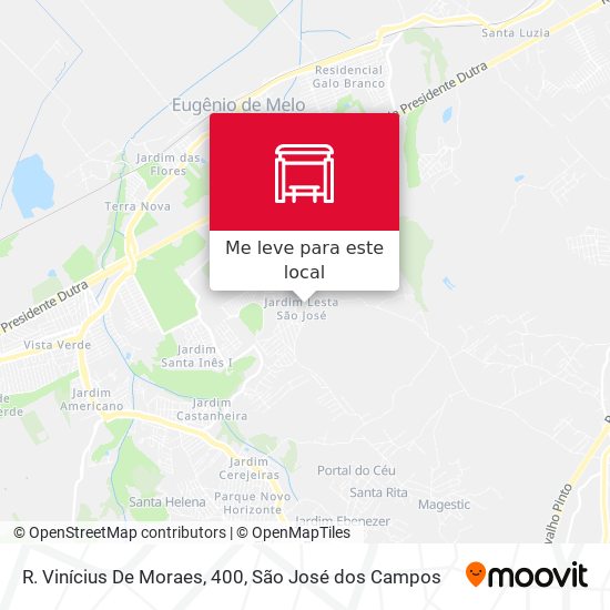 R. Vinícius De Moraes, 400 mapa