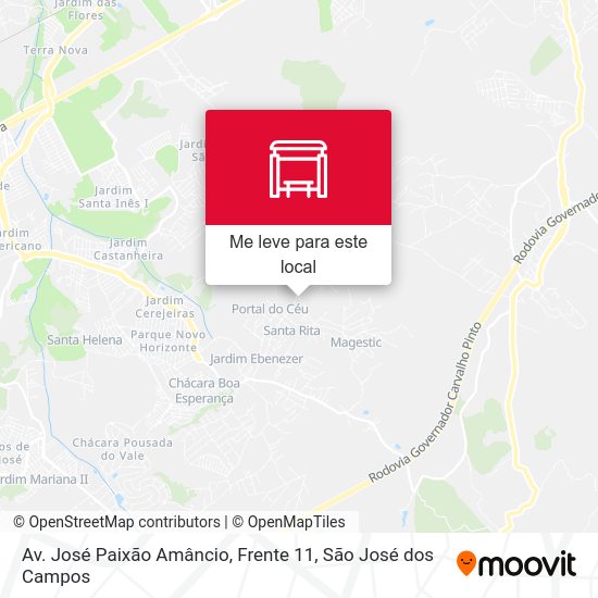 Av. José Paixão Amâncio, Frente 11 mapa