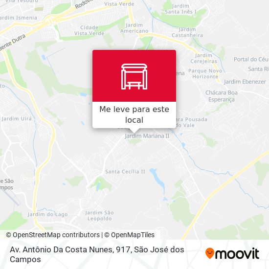 Av. Antônio Da Costa Nunes, 917 mapa