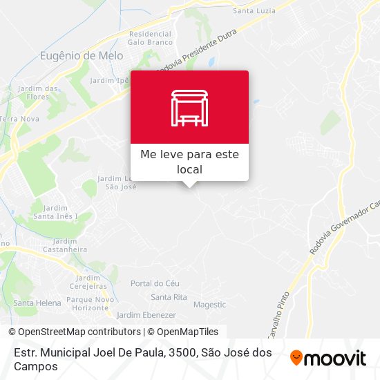 Estr. Municipal Joel De Paula, 3500 mapa