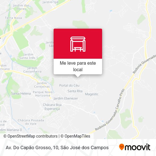 Av. Do Capão Grosso, 10 mapa