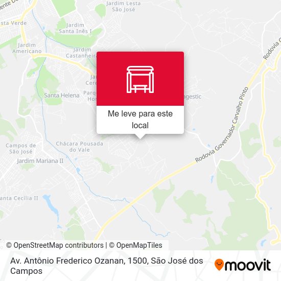 Av. Antônio Frederico Ozanan, 1500 mapa