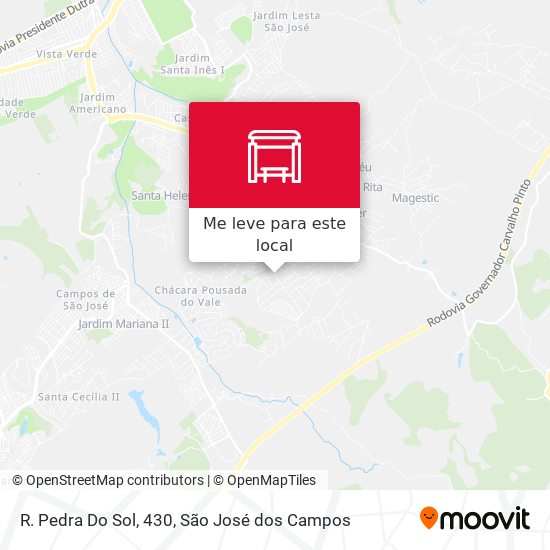 R. Pedra Do Sol, 430 mapa