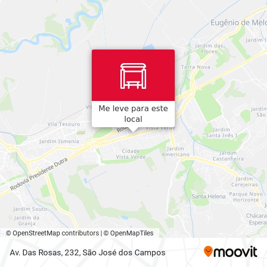 Av. Das Rosas, 232 mapa