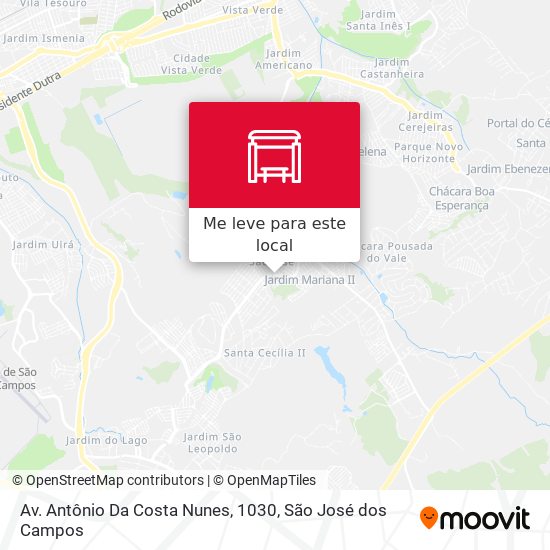 Av. Antônio Da Costa Nunes, 1030 mapa
