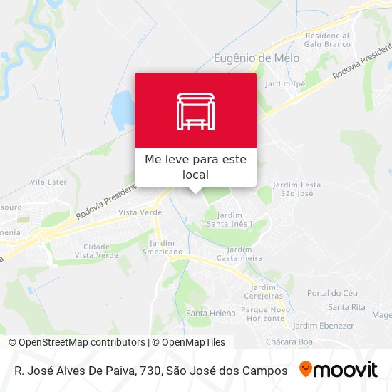 R. José Alves De Paiva, 730 mapa