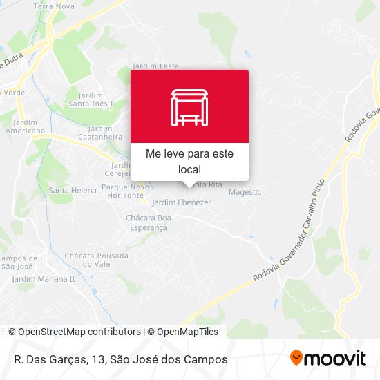 R. Das Garças, 13 mapa