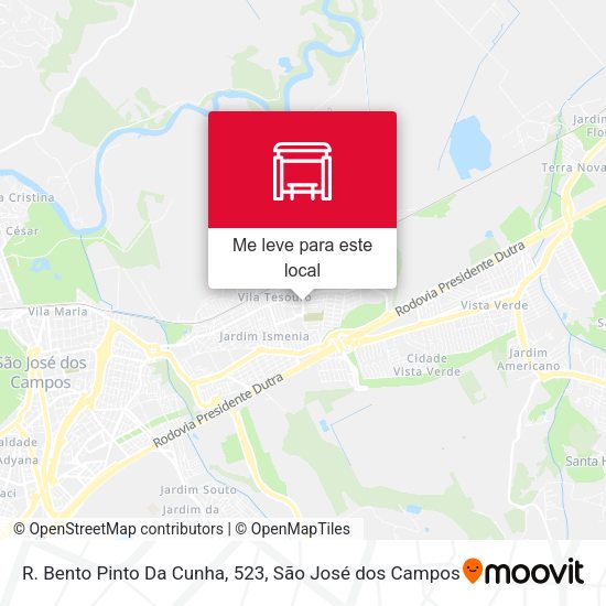 R. Bento Pinto Da Cunha, 523 mapa
