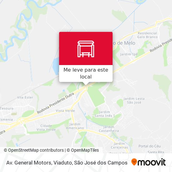 Av. General Motors, Viaduto mapa