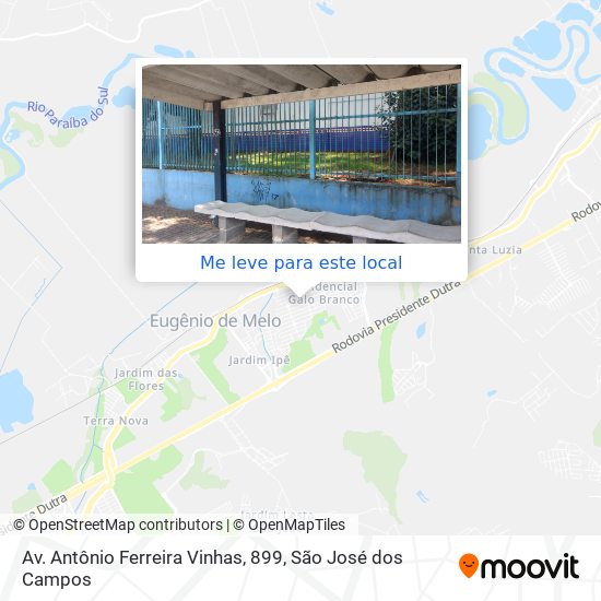 Av. Antônio Ferreira Vinhas, 899 mapa