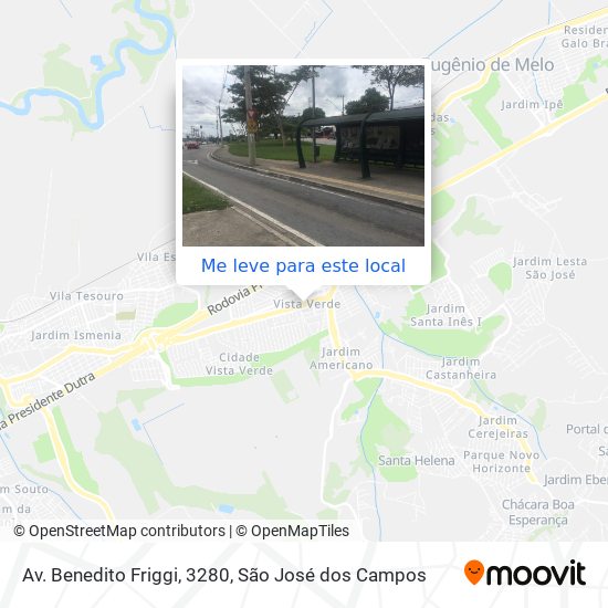 Av. Benedito Friggi, 3280 mapa