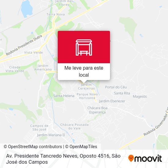 Av. Presidente Tancredo Neves, Oposto 4516 mapa