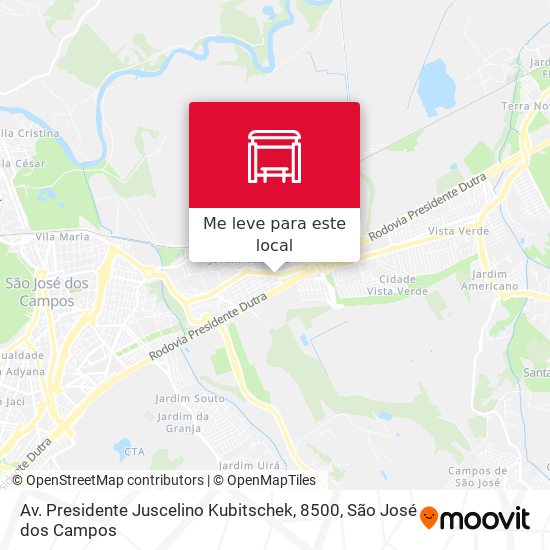 Av. Presidente Juscelino Kubitschek, 8500 mapa