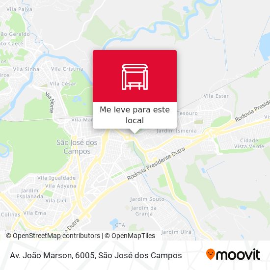 Av. João Marson, 6005 mapa