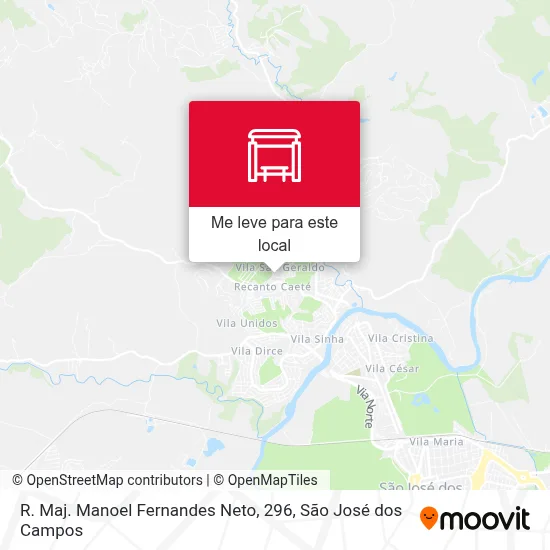 R. Maj. Manoel Fernandes Neto, 296 mapa