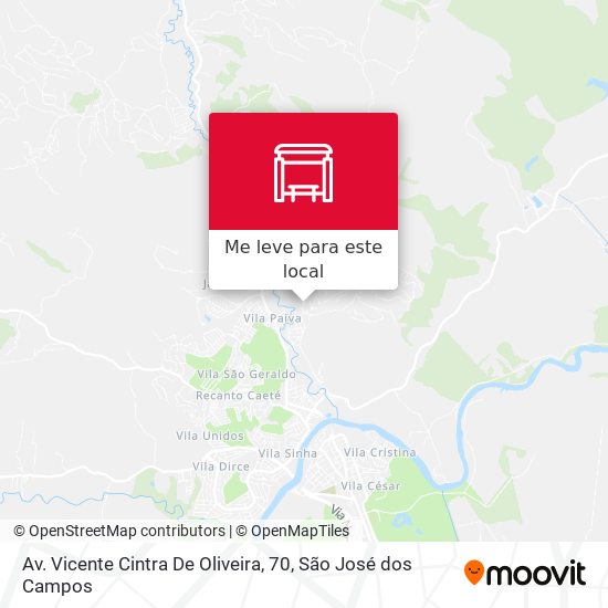 Av. Vicente Cintra De Oliveira, 70 mapa
