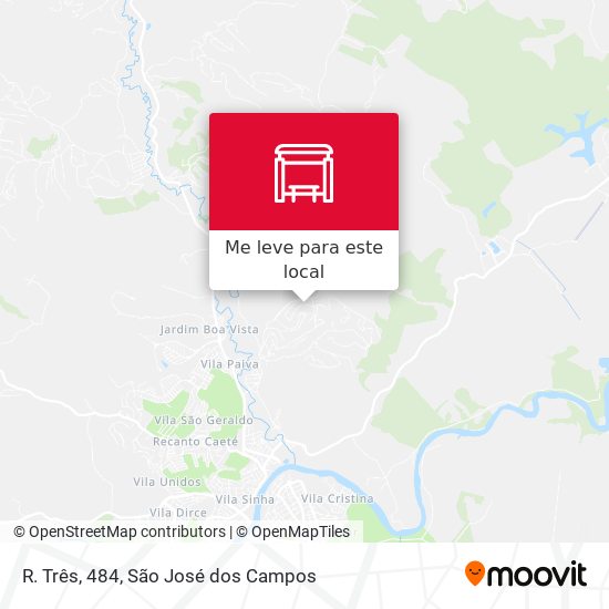 R. Três, 484 mapa