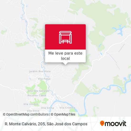 R. Monte Calvário, 205 mapa