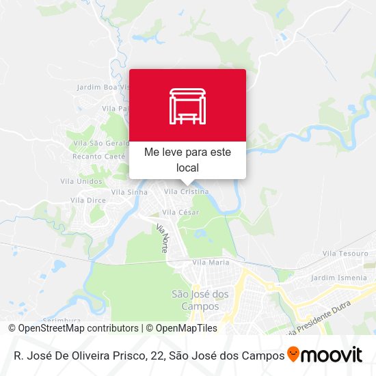 R. José De Oliveira Prisco, 22 mapa