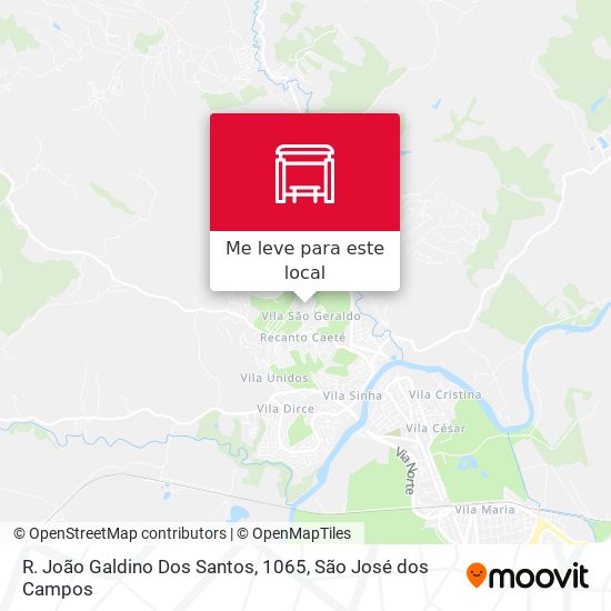 R. João Galdino Dos Santos, 1065 mapa