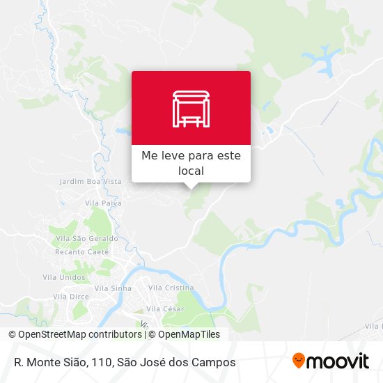 R. Monte Sião, 110 mapa