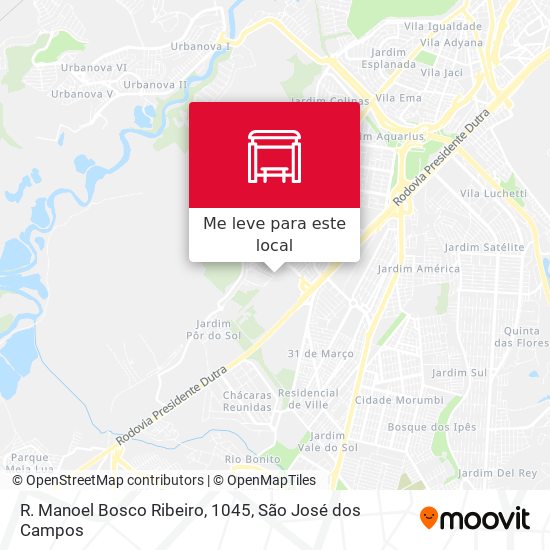 R. Manoel Bosco Ribeiro, 1045 mapa