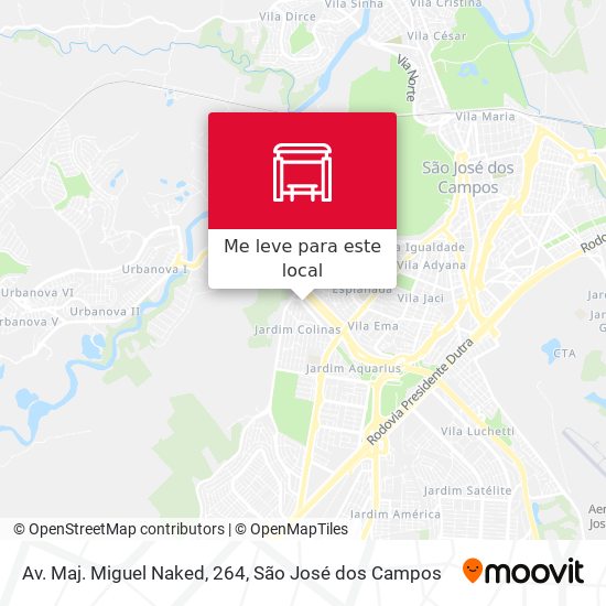 Av. Maj. Miguel Naked, 264 mapa